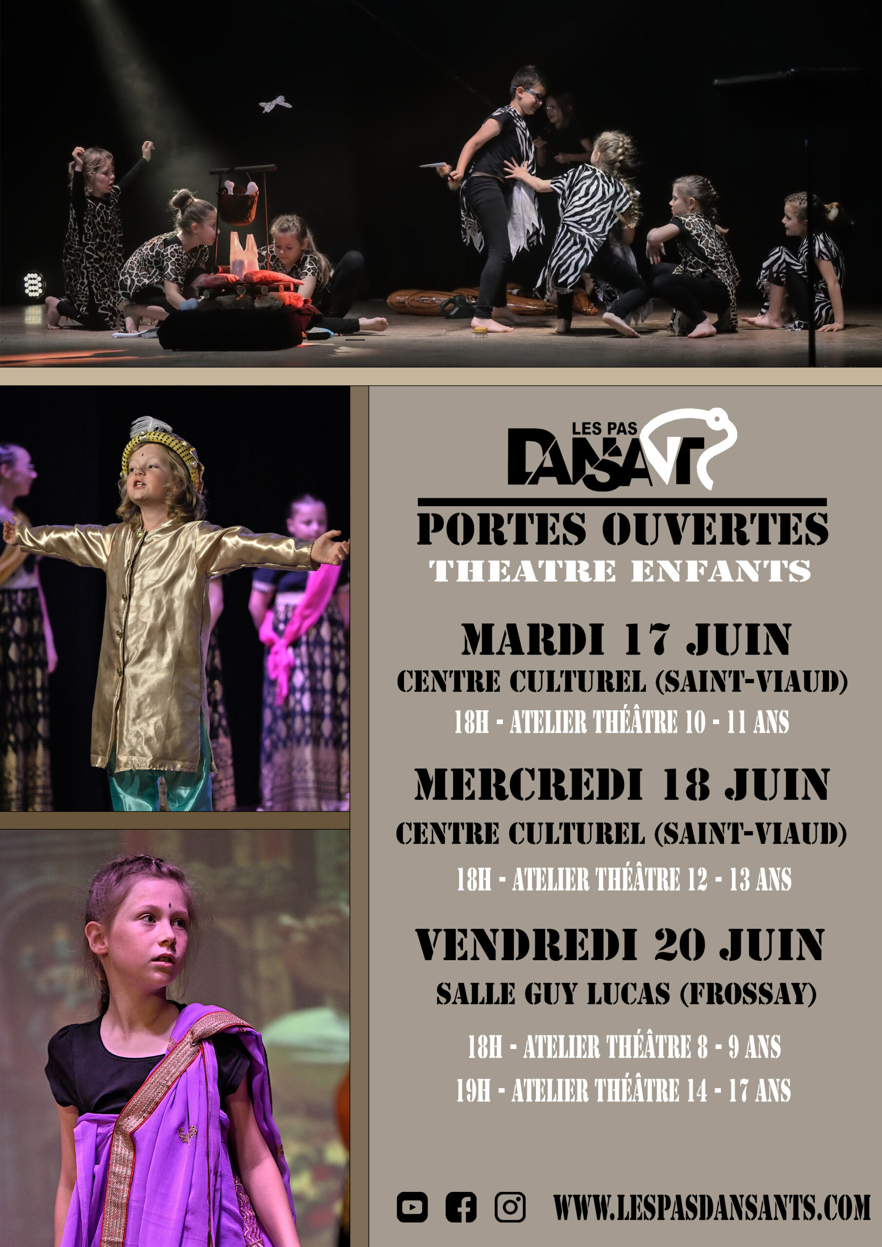 Affiche portes ouvertes theatre